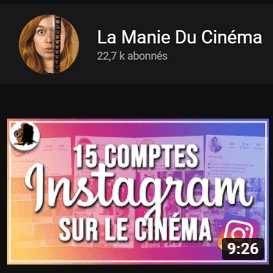 15 comptes Instagram sur le cinéma