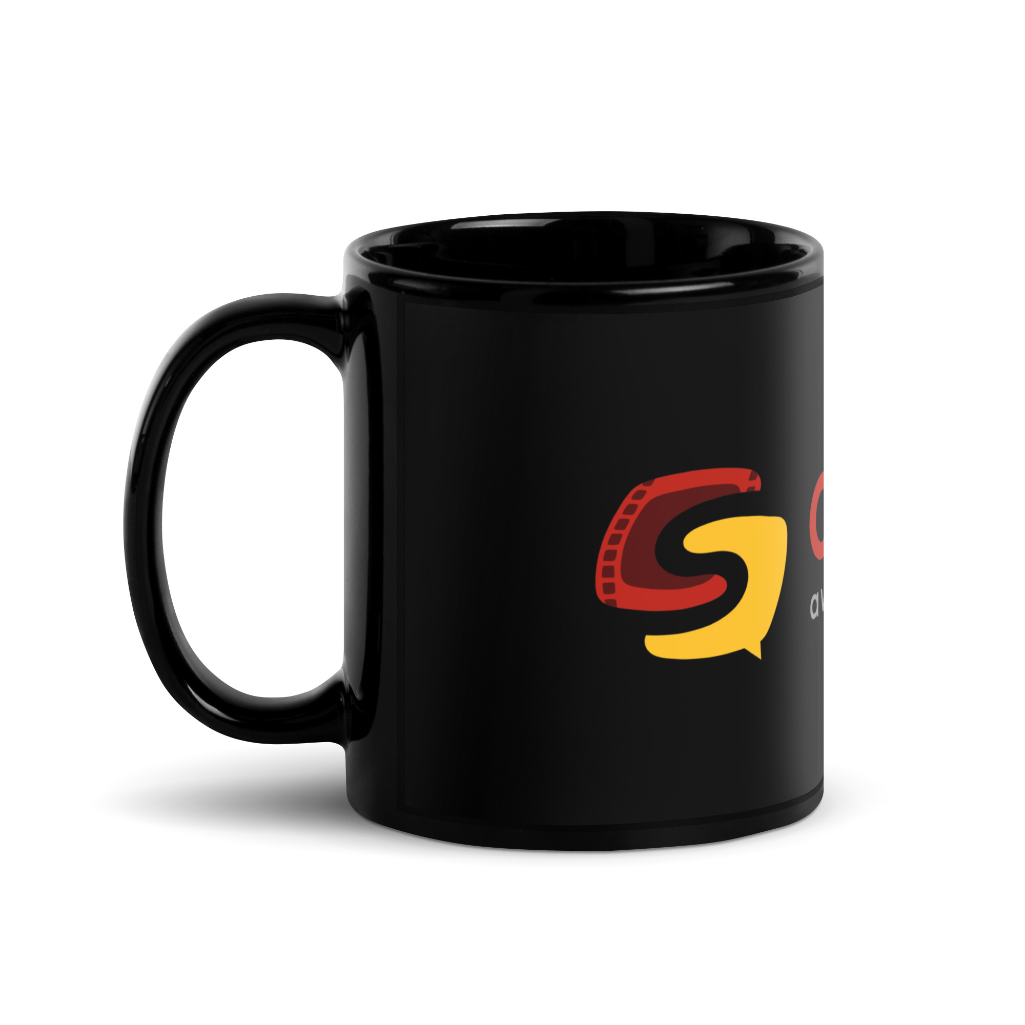 Mug brillant noir CinéSam – Image 3