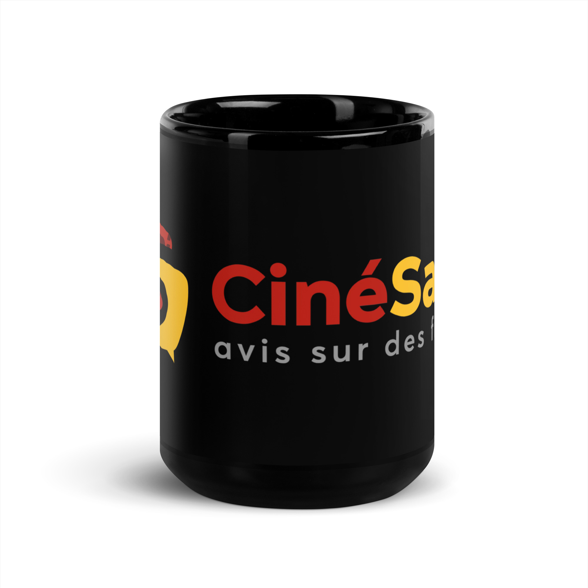 Mug brillant noir CinéSam – Image 5