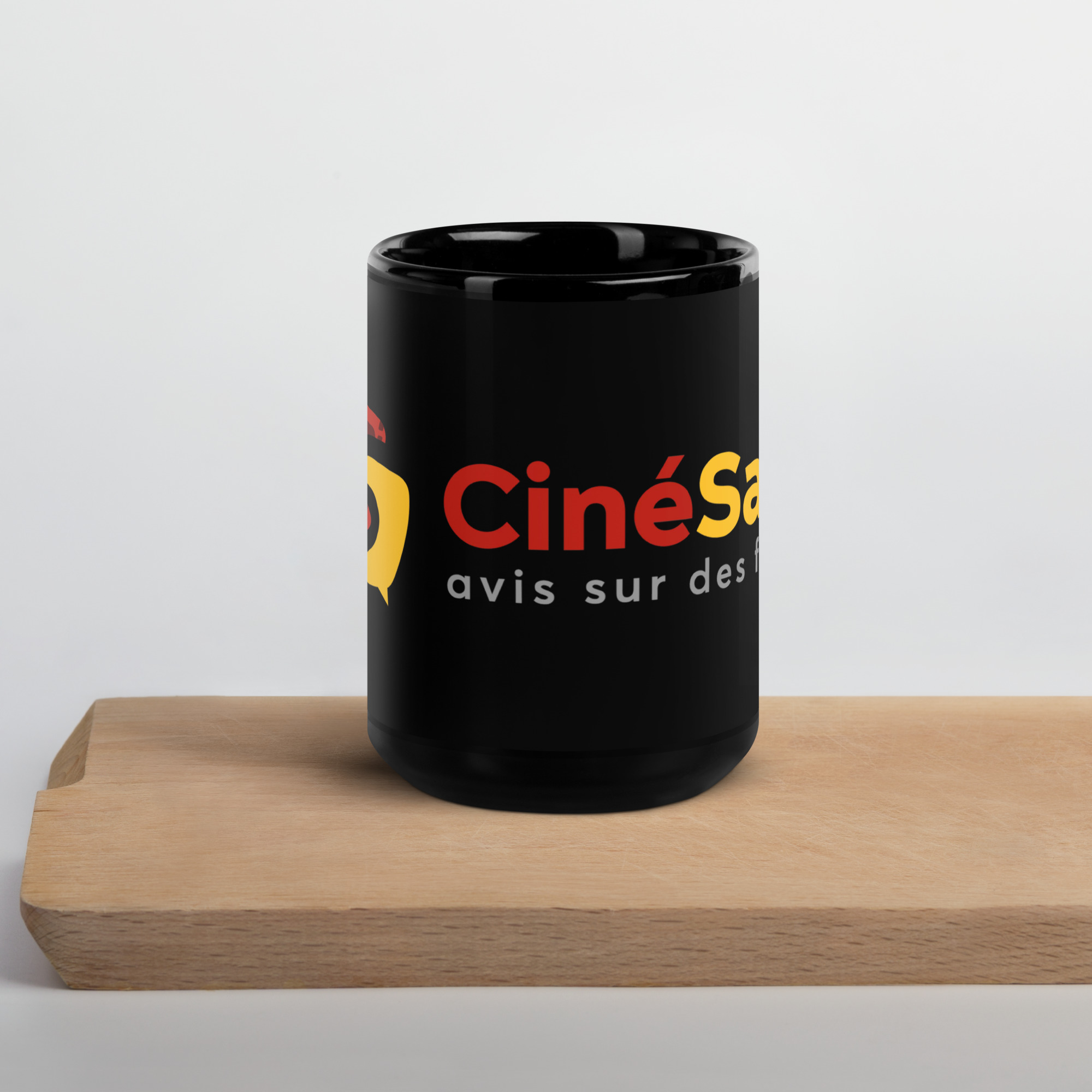 Mug brillant noir CinéSam – Image 7