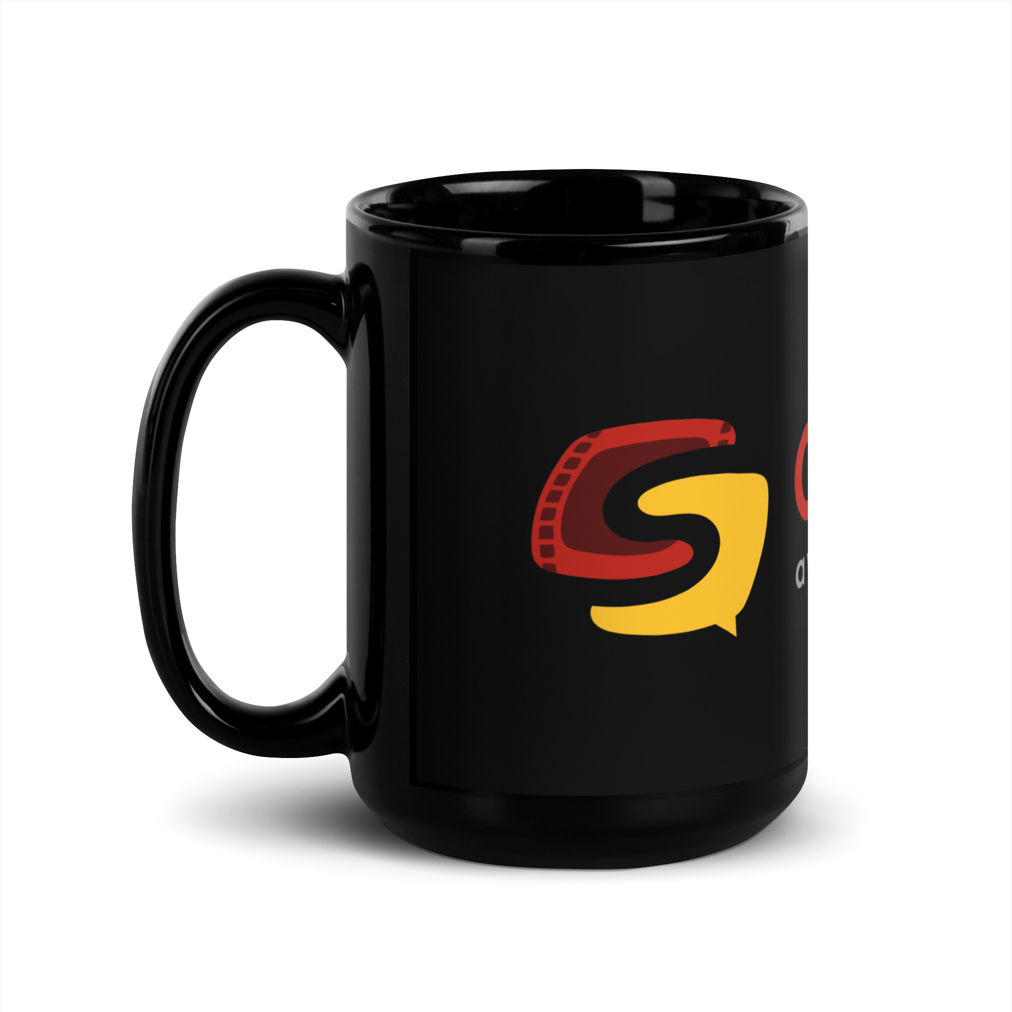 Mug brillant noir CinéSam – Image 6