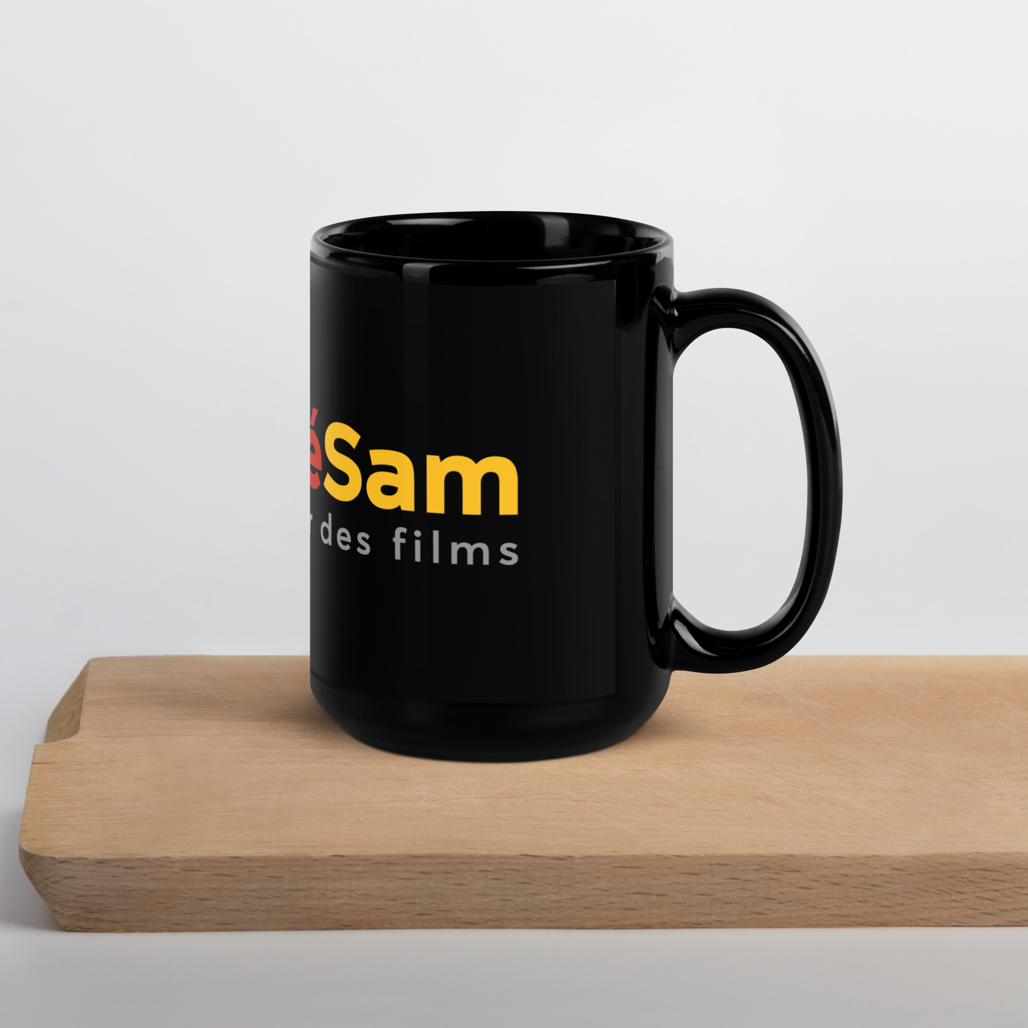 Mug brillant noir CinéSam – Image 12